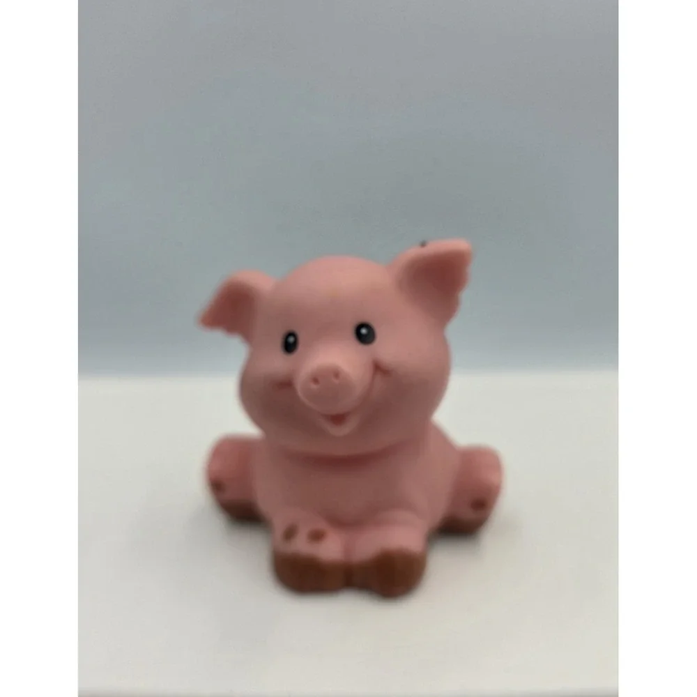 Vintage 1997 Fisher Price Little People Pink Muddy Farm Pig Stable Zoo Ark Farm